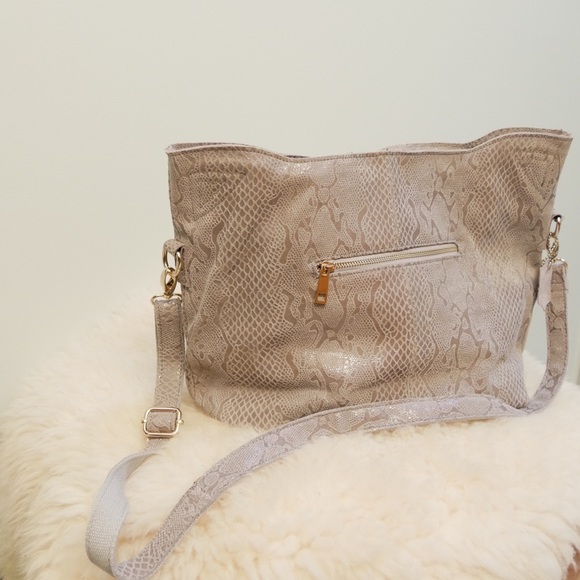 Suede Snake Print Purse - Picture 6 of 7